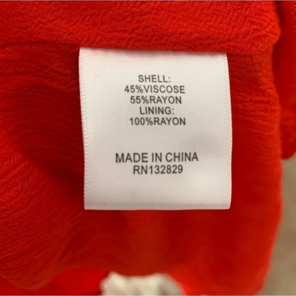 Revolve Privacy Please Samara Red Orange Midi Dress Size XL - Picture 6 of 7